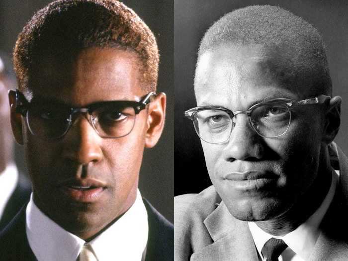 Denzel Washington captured the passion of human-rights activist Malcolm X.