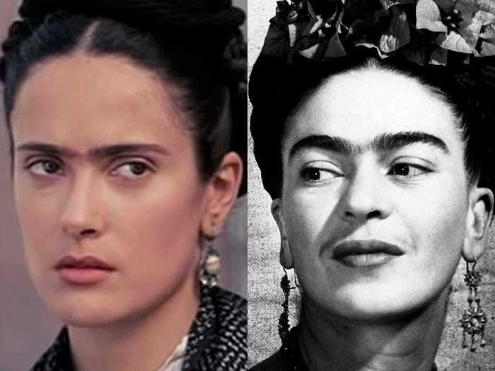 Salma Hayek portrayed the iconic Mexican painter Frida Kahlo.