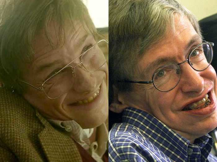 Eddie Redmayne won an Oscar for his portrayal of Stephen Hawking.