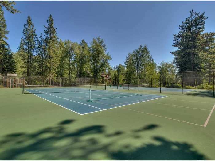 And tennis courts are available for use for all Fleur de Lac Estates residents.