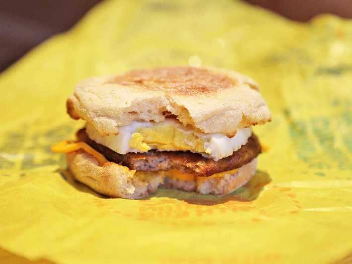 The Sausage and Egg McMuffin is a fairly simple concept — as proven by the recipe card.