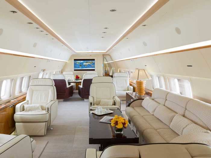 The Boeing Business Jet 737 is one of the ultimate wide-cabin twin-engine private jets, the next step up from any product from Gulfstream, Bombardier, or Dassault. The 12-foot, 4-inch wide cabin is incredibly spacious, allowing for any number of configurations and setups.