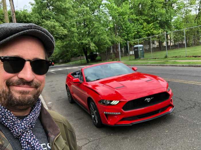Enough with the Porsches! Moving right along, the drop-top entry-level Mustang has a dandy a 2.3-liter, four-cylinder EcoBoost turbocharged motor, making 310 horsepower with 350 pound-feet of torque.