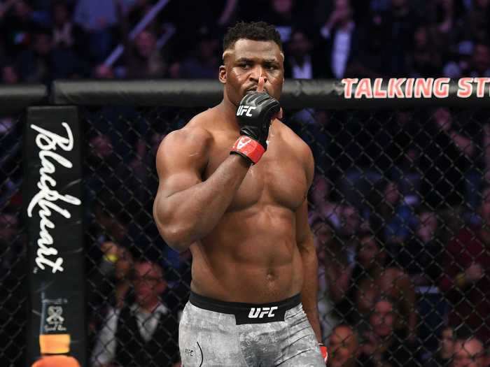 This is Francis Ngannou, a terrifyingly powerful and intimidating athlete who competes in the UFC