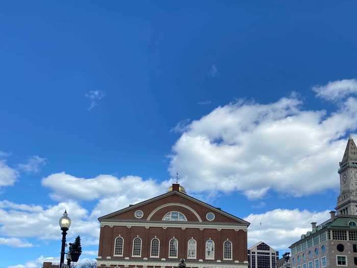 Faneuil Hall, a historical site that is normally swarmed with tourists, was almost completely empty. In 2014, Faneuil Hall was the seventh most visited tourist attraction in the world.