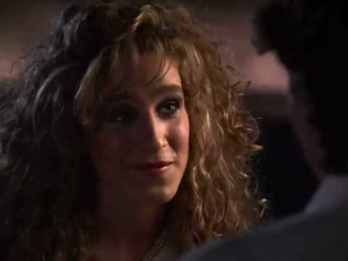 Back in 1985, she showed off her very curly crop in "Girls Just Want to Have Fun."