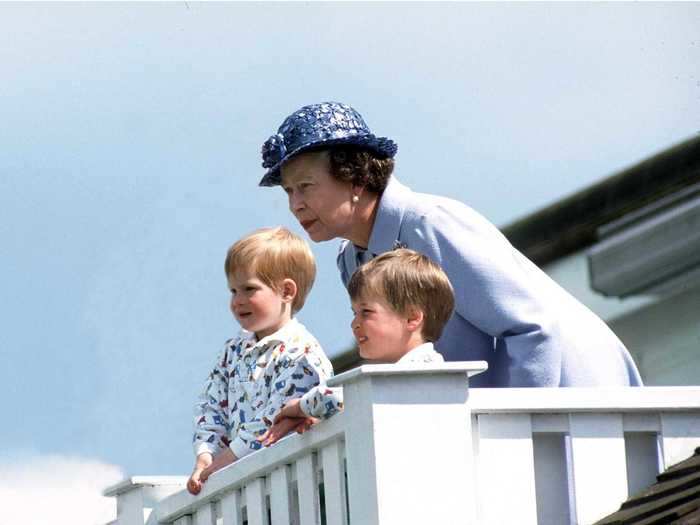 She took Prince William and Prince Harry to a polo match in 1987.