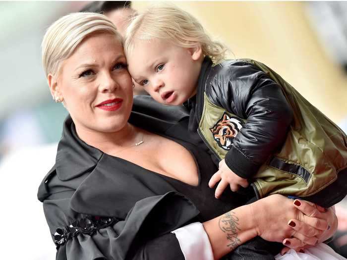 Pink and her son Jameson Moon Hart retested negative for the novel coronavirus.