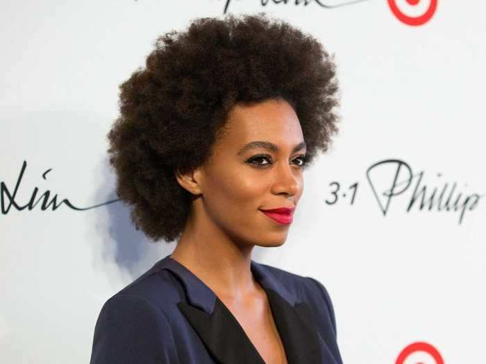 Solange Knowles has written songs about loving her hair.