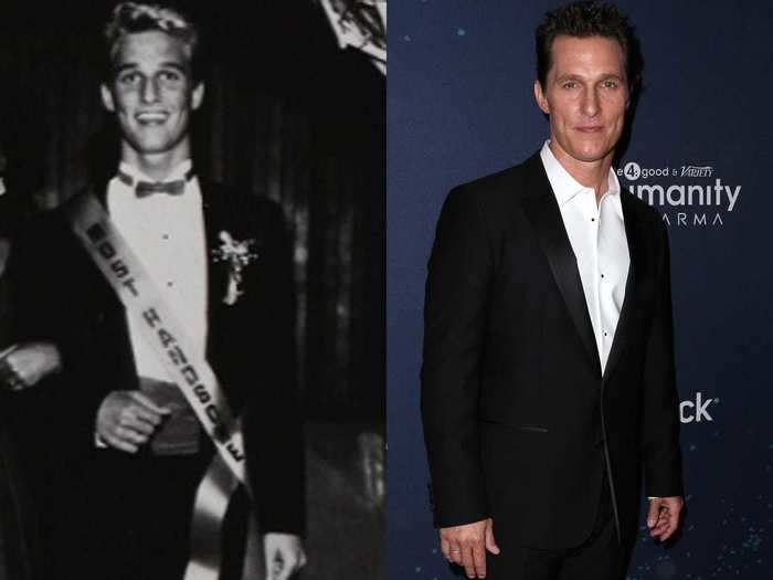 Matthew McConaughey was voted the most handsome in his class.