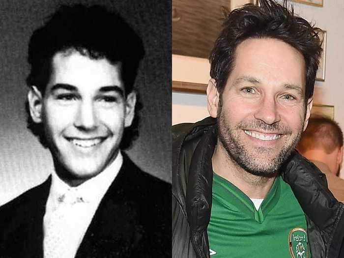 Paul Rudd still looks really young compared to his high school yearbook photos.