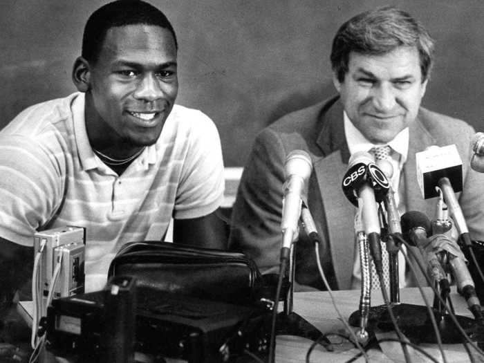 He nearly stayed in North Carolina for his senior season, but Jordan said legendary Tar Heels head coach Dean Smith urged him to go pro.