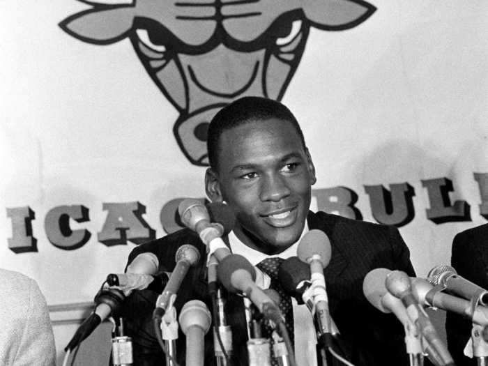 He went to the Chicago Bulls with the third pick of the 1984 NBA Draft, but "Michael became a star" during the Olympics that summer, according to Bulls GM Rod Star. "We were lucky the draft was before the Olympics."