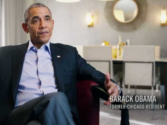 But even the youngest viewers recognized President Barack Obama — who was dubbed a "Former Chicago Resident" — when he reflected on the Bulls