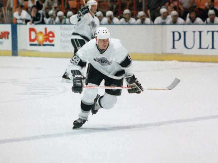 Wayne Gretzky, the hockey phenom known as "the great one."