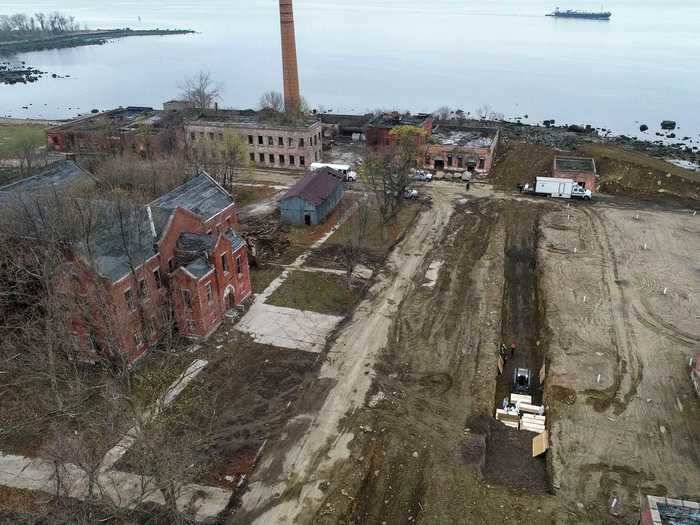 The graves are being dug on Hart Island, a strip of land near The Bronx that has been the city