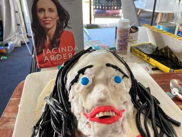 A comedian tried to replicate the New Zealand Prime Minister in dessert form.