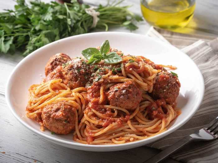 If you had spaghetti and meatballs the night before, Conant recommends using your leftover meatballs to create a brand new sauce for the next day.