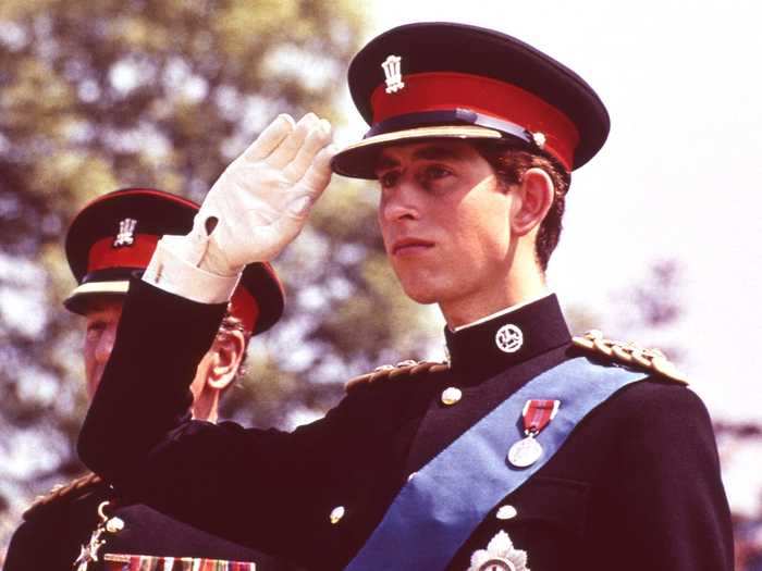 Prince Charles wore a military uniform for the first time when he was 20.