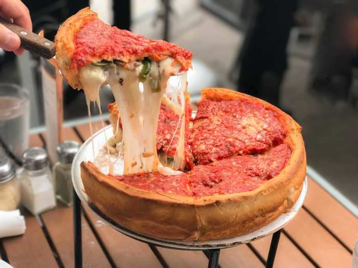 ILLINOIS: Deep-dish pizza