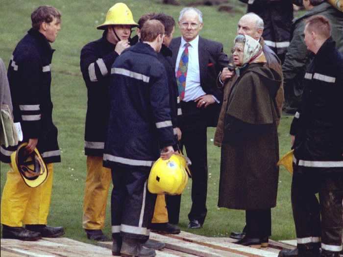 1992: Disaster struck in 1992 when Windsor Castle caught fire and was heavily damaged. The hall was destroyed along with eight other principal rooms and more than 100 other rooms. The repair work on all fire damaged areas cost £37 million.