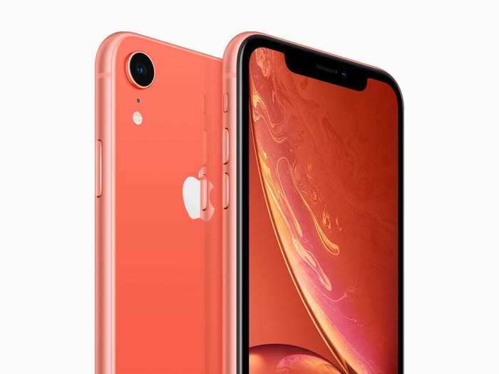 The iPhone XR also comes in coral, a bright choice that isn