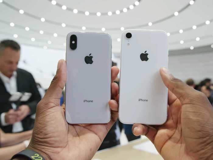 The iPhone SE, iPhone 11, and iPhone XR each come in white.