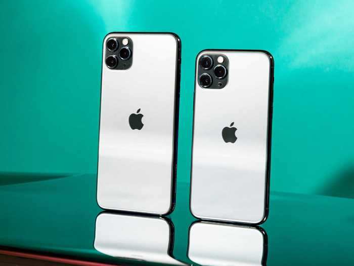 The silver iPhone 11 Pro and 11 Pro Max could almost be mistaken for white, but it