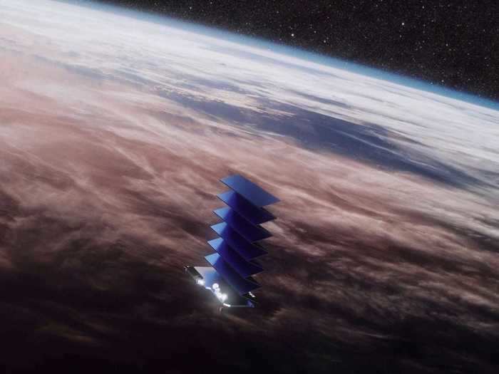 There are currently more than 300 Starlink satellites in orbit.