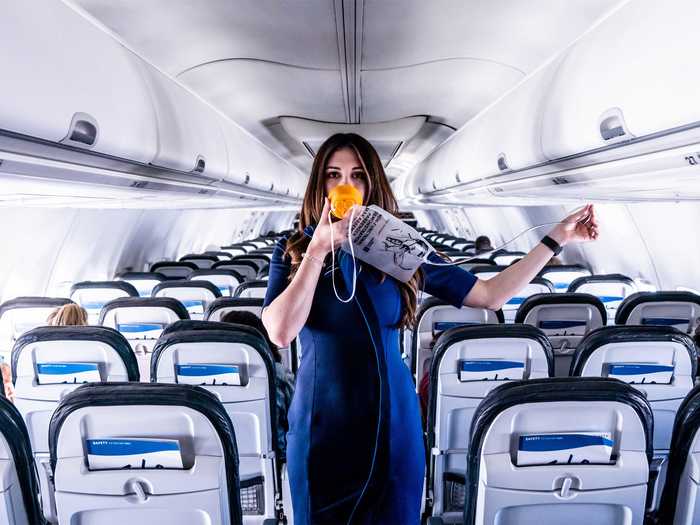 Molly Choma, an Alaska Airlines flight attendant and photographer, is capturing photos of her empty flights. "Part of it is me processing how I am emotionally dealing with the situation, and part of it was wanting to preserve these memories," she told Insider.