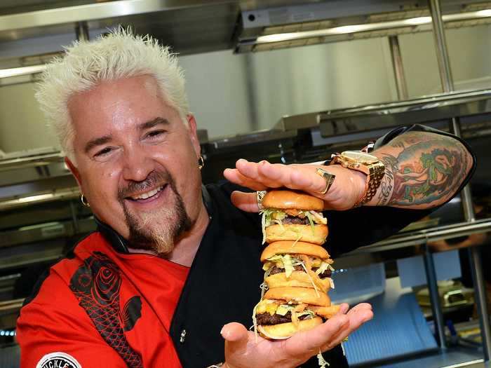 In an attempt to balance out all of the food he eats on the show, Fieri brings a juicer on the road with him.