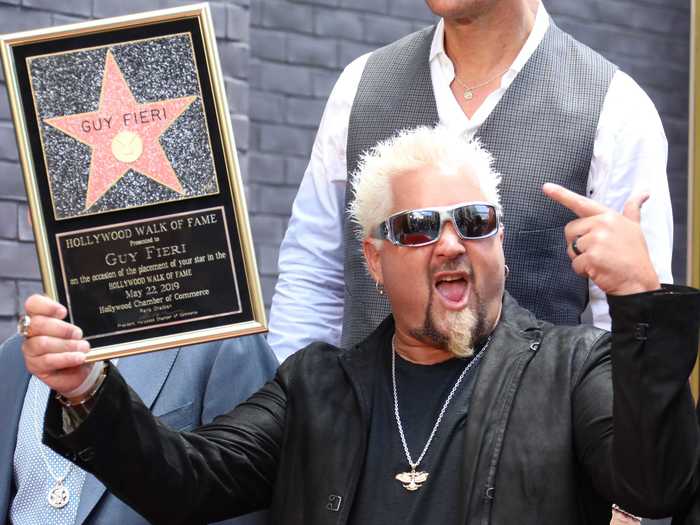 The show helped Fieri earn his own star on the Hollywood Walk of Fame.