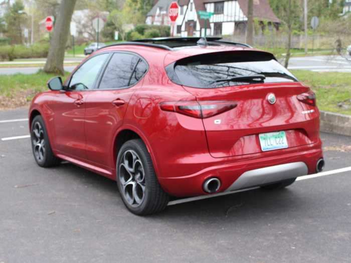 Only the Jaguar F-Pace presents as appealing a rear view: The Stelvio