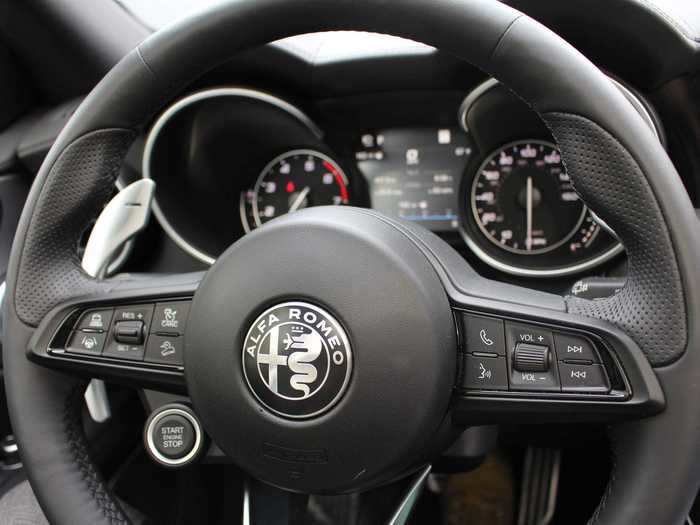 The steering wheel itself has been reworked. The wheel itself is thicker, and the leather wrap is more plush. Start-stop continues to live on the wheel.