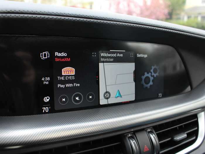 ... Or by interacting with the 8.8-inch central touchscreen.