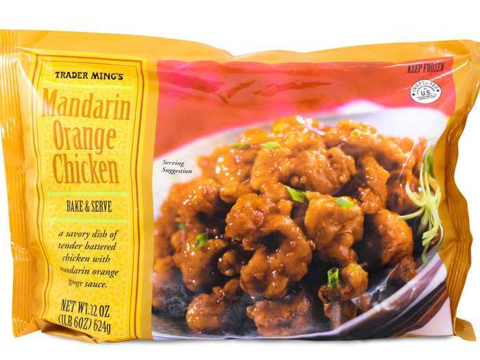 The mandarin orange chicken is a Trader Joe