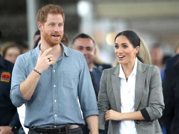 Prince Harry and Meghan Markle were spotted delivering meals to critically ill people in West Hollywood.