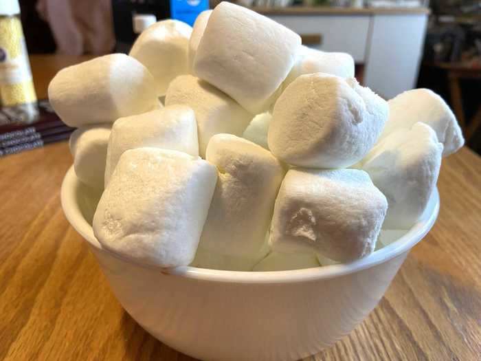 Next, I made sure that I had enough marshmallows to add to the mixture.