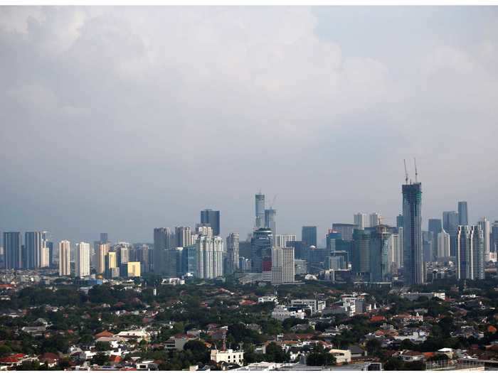 AFTER: According to the Jakarta Post, the Jakarta Environment Agency reported improved air quality after social restrictions were put in place in late March.