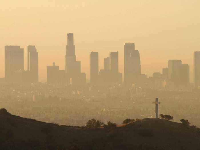 BEFORE: Los Angeles is notorious for two things: smog and traffic.