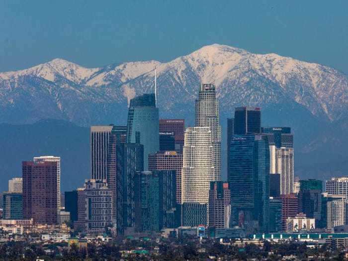 AFTER: As a Business Insider article citing a CNN report points out, LA saw the most consecutive good air days in March than it has since at least 1995. However, whether this is lockdown related or due to factors such as recent storms is unclear, per Getty.