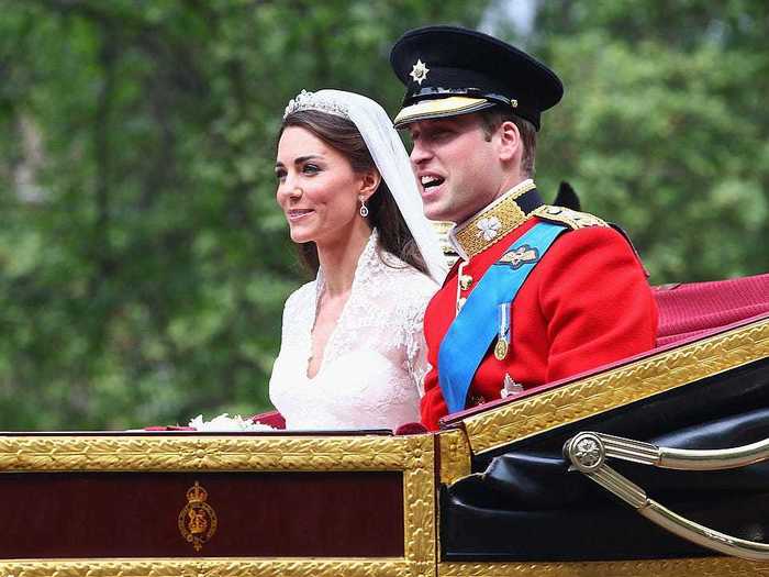 2011: Kate and William married on April 29, 2011.