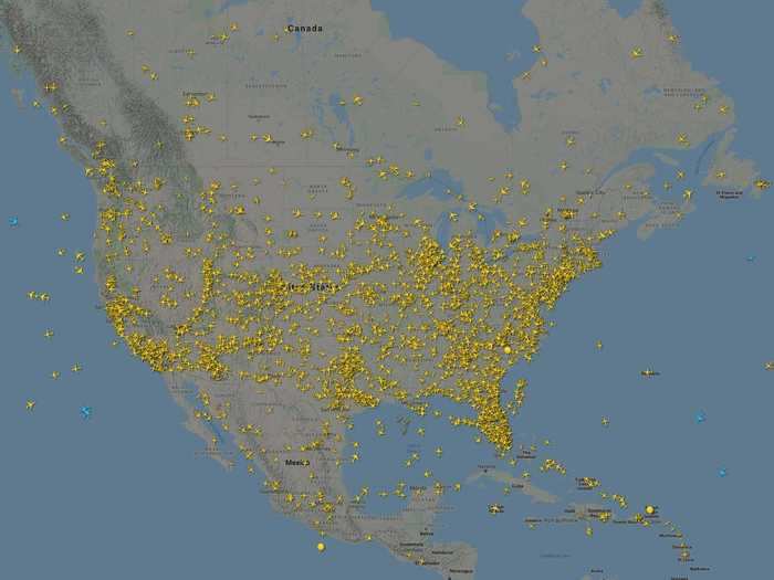 By early April, traffic had thinned considerably. The falloff in North America hasn