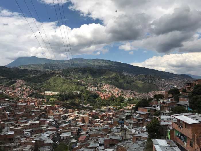 In Colombia, the buildings aren