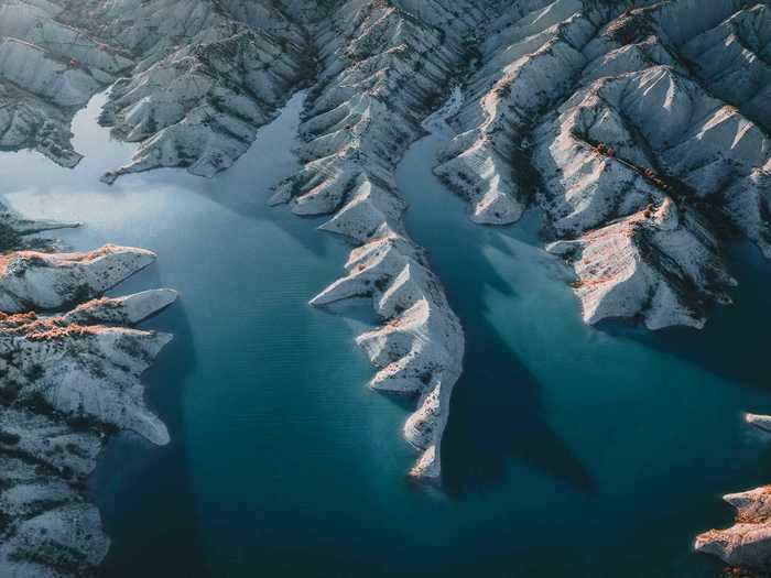 These Badlands in Central Europe demonstrate some of the most beautiful natural occurrences in the ocean.