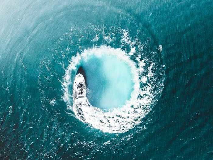 But a boat in the ocean can look equally stunning if caught at the perfect moment.