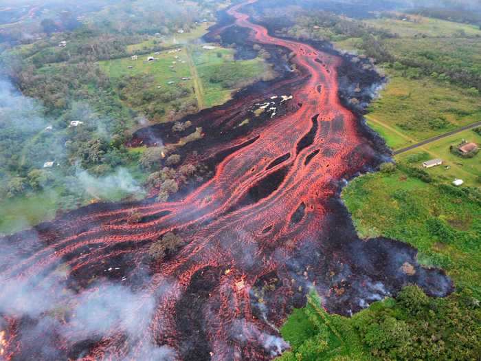 A volcanic eruption can have devastating consequences for the greenery in the region.