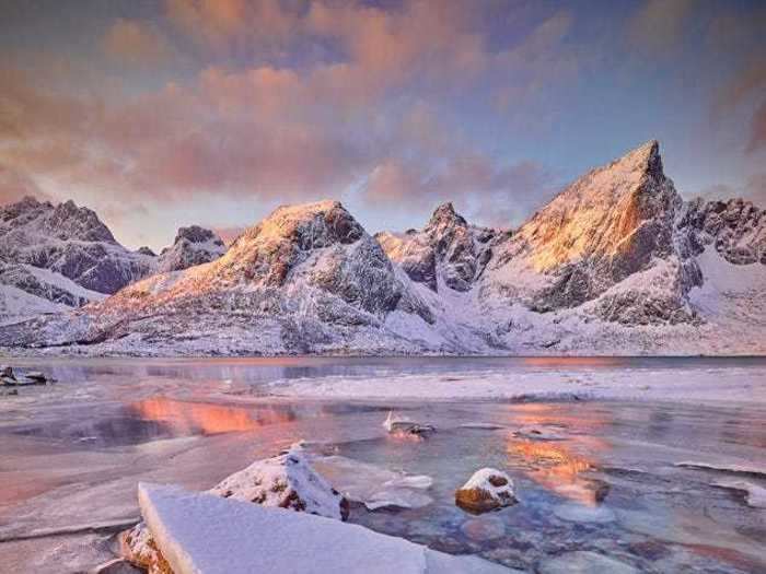 Even the mountains in the Arctic make for gorgeous nature photography.