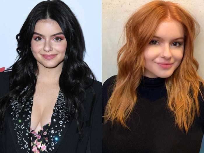 Ariel Winter lightened up her locks with a strawberry blonde shade.