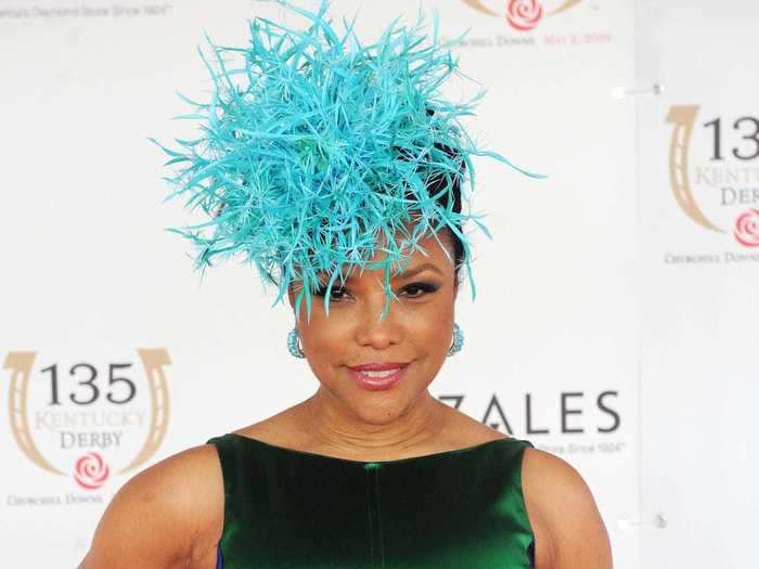 Actress and producer Lynn Whitfield pulled off a daring blue feathery piece in 2008.